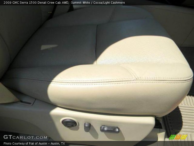 Summit White / Cocoa/Light Cashmere 2009 GMC Sierra 1500 Denali Crew Cab AWD