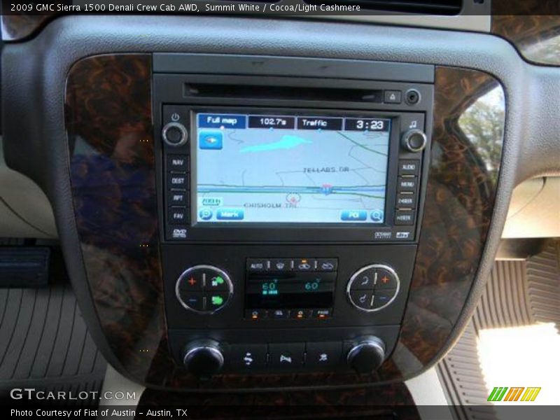 Summit White / Cocoa/Light Cashmere 2009 GMC Sierra 1500 Denali Crew Cab AWD