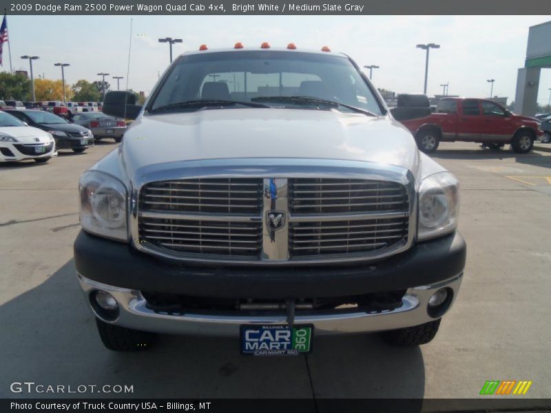 Bright White / Medium Slate Gray 2009 Dodge Ram 2500 Power Wagon Quad Cab 4x4
