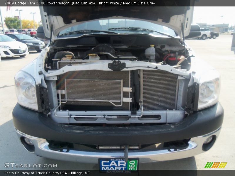 Bright White / Medium Slate Gray 2009 Dodge Ram 2500 Power Wagon Quad Cab 4x4