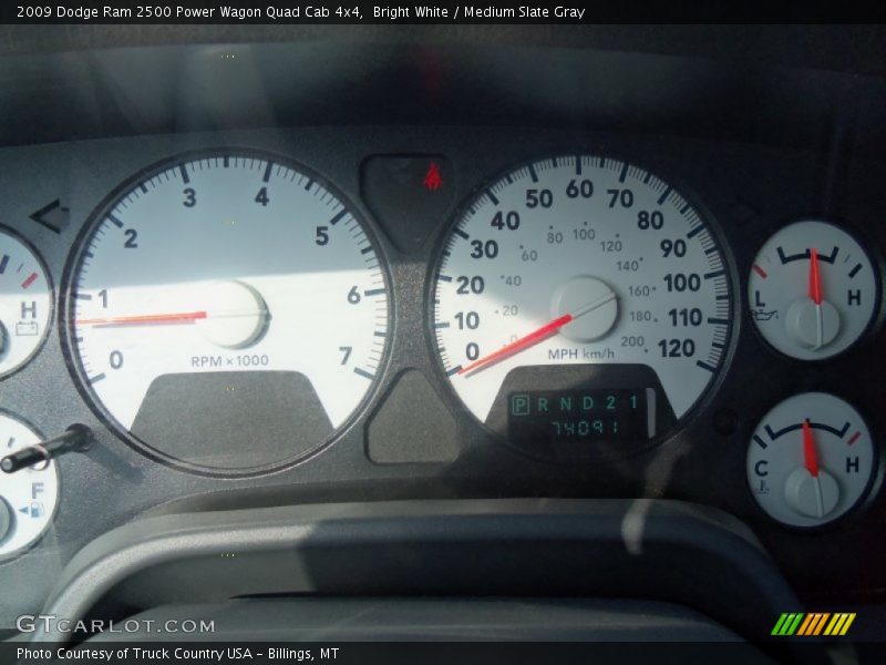  2009 Ram 2500 Power Wagon Quad Cab 4x4 Power Wagon Quad Cab 4x4 Gauges