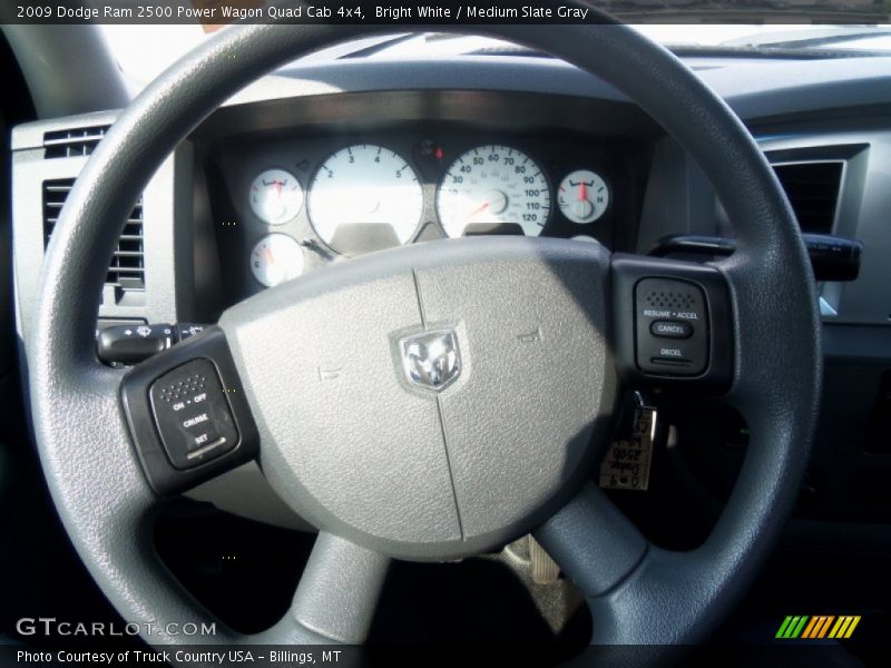  2009 Ram 2500 Power Wagon Quad Cab 4x4 Steering Wheel