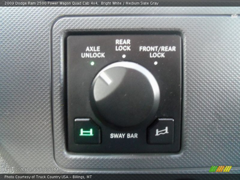 Controls of 2009 Ram 2500 Power Wagon Quad Cab 4x4