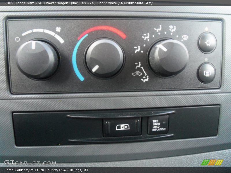 Controls of 2009 Ram 2500 Power Wagon Quad Cab 4x4