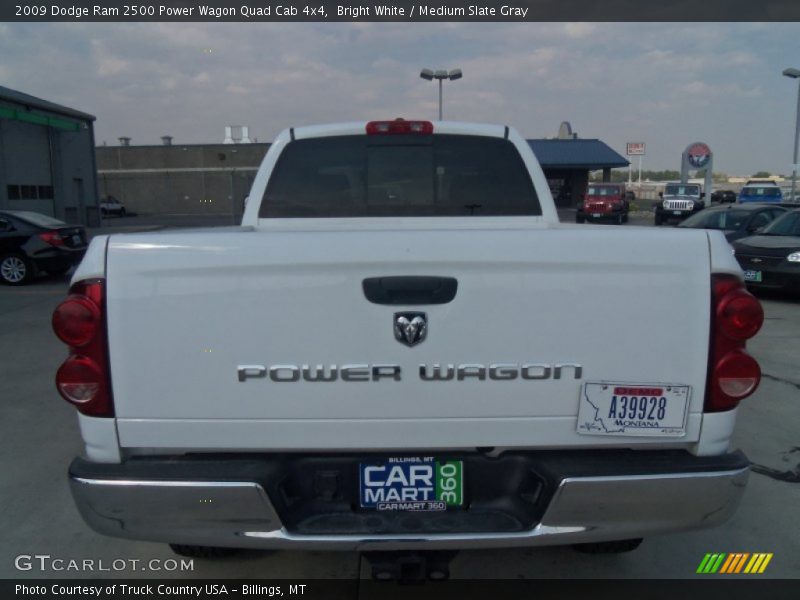 Bright White / Medium Slate Gray 2009 Dodge Ram 2500 Power Wagon Quad Cab 4x4