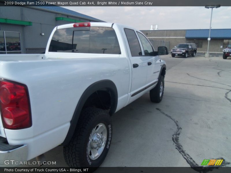 Bright White / Medium Slate Gray 2009 Dodge Ram 2500 Power Wagon Quad Cab 4x4