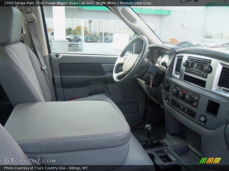 Bright White / Medium Slate Gray 2009 Dodge Ram 2500 Power Wagon Quad Cab 4x4