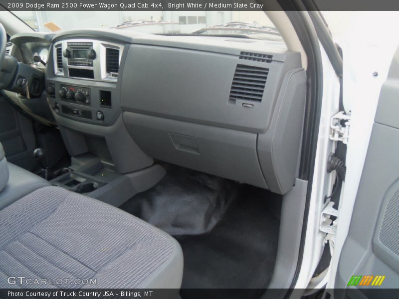 Bright White / Medium Slate Gray 2009 Dodge Ram 2500 Power Wagon Quad Cab 4x4