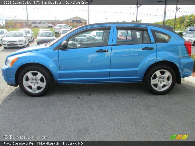 Surf Blue Pearl / Dark Slate Gray 2008 Dodge Caliber SXT