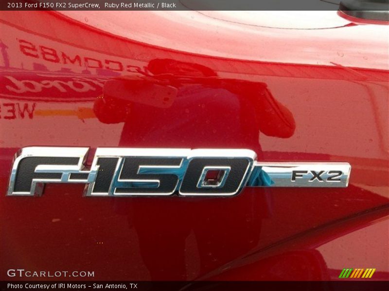 Ruby Red Metallic / Black 2013 Ford F150 FX2 SuperCrew