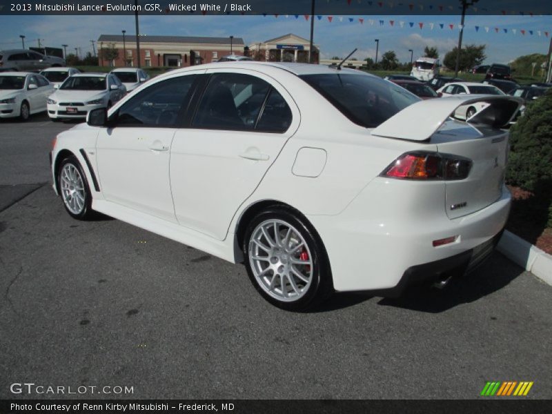 Wicked White / Black 2013 Mitsubishi Lancer Evolution GSR