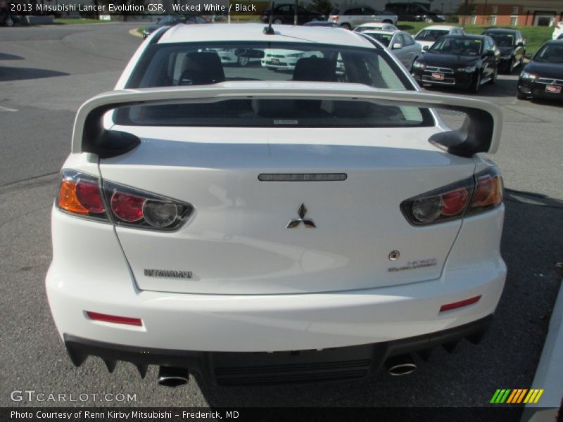 Wicked White / Black 2013 Mitsubishi Lancer Evolution GSR