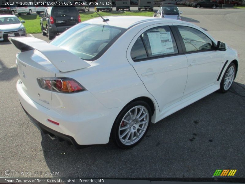 Wicked White / Black 2013 Mitsubishi Lancer Evolution GSR