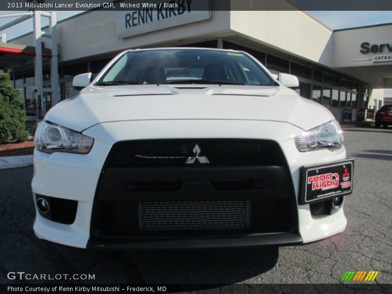 Wicked White / Black 2013 Mitsubishi Lancer Evolution GSR