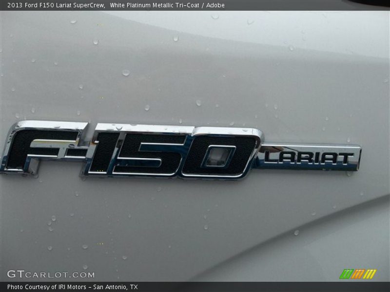 White Platinum Metallic Tri-Coat / Adobe 2013 Ford F150 Lariat SuperCrew