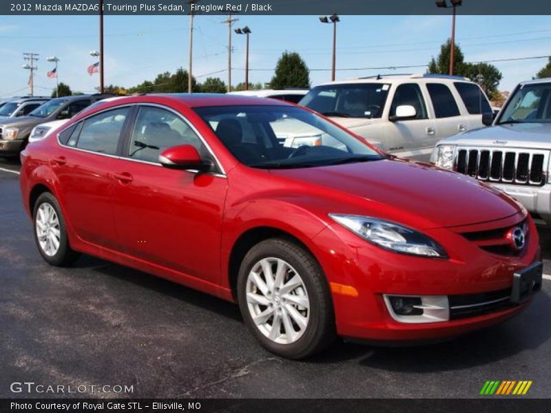 Fireglow Red / Black 2012 Mazda MAZDA6 i Touring Plus Sedan