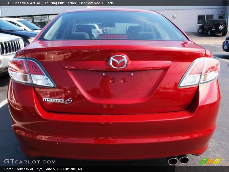 Fireglow Red / Black 2012 Mazda MAZDA6 i Touring Plus Sedan