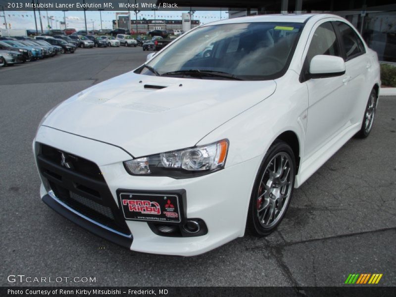 Wicked White / Black 2013 Mitsubishi Lancer Evolution MR