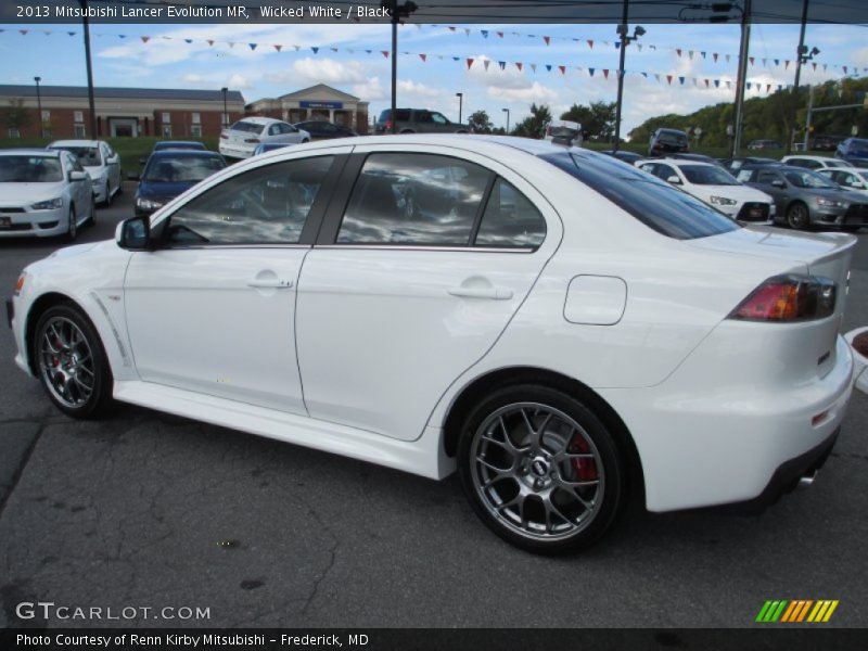 Wicked White / Black 2013 Mitsubishi Lancer Evolution MR