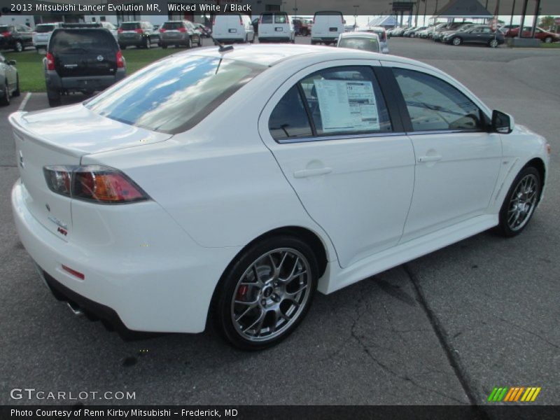 Wicked White / Black 2013 Mitsubishi Lancer Evolution MR