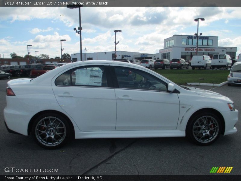 Wicked White / Black 2013 Mitsubishi Lancer Evolution MR