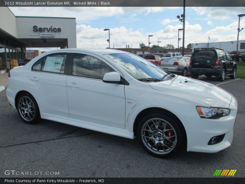 Front 3/4 View of 2013 Lancer Evolution MR