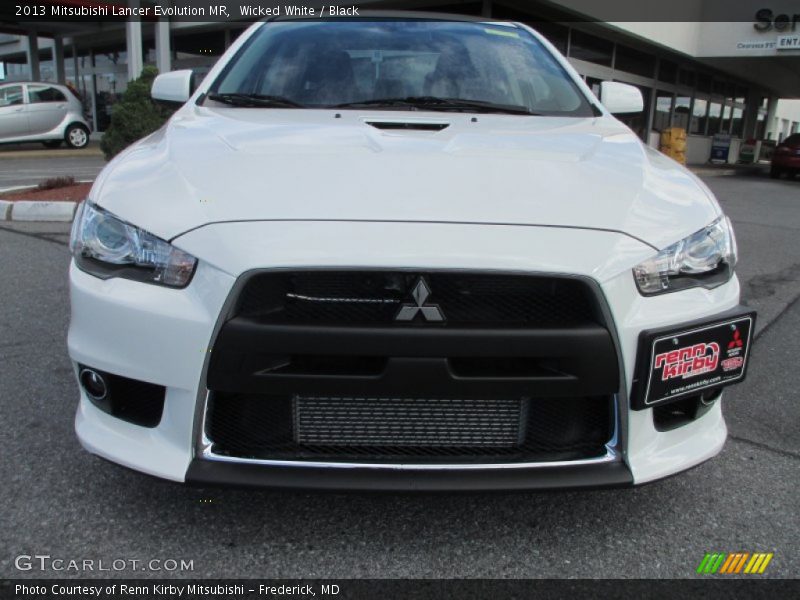 Wicked White / Black 2013 Mitsubishi Lancer Evolution MR