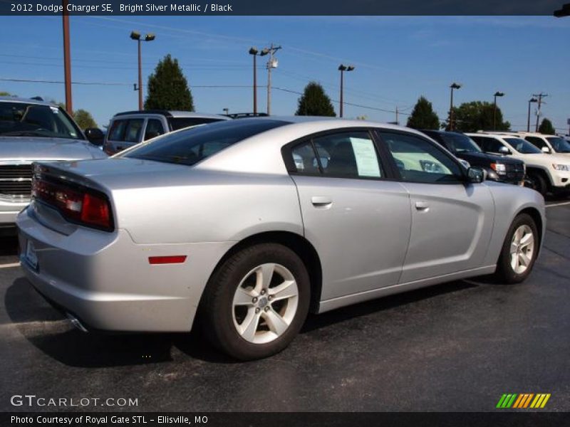 Bright Silver Metallic / Black 2012 Dodge Charger SE