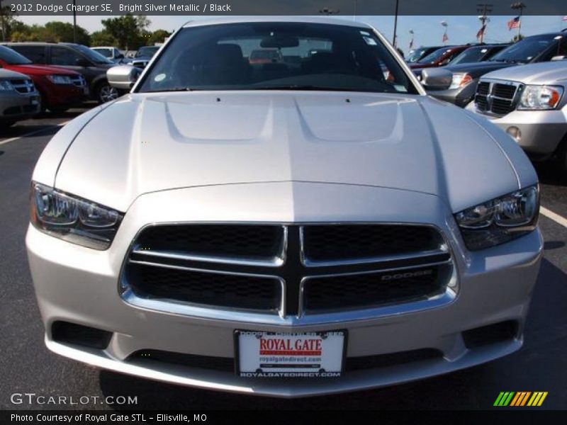 Bright Silver Metallic / Black 2012 Dodge Charger SE