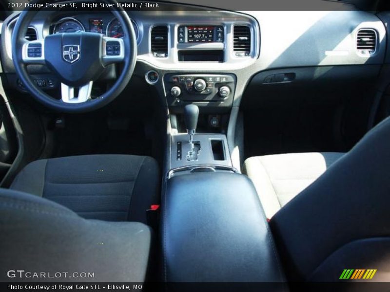 Bright Silver Metallic / Black 2012 Dodge Charger SE