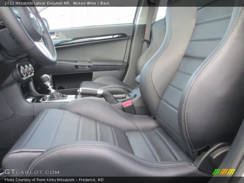 Front Seat of 2013 Lancer Evolution MR
