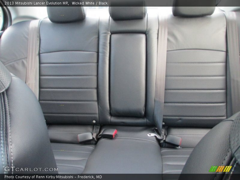 Rear Seat of 2013 Lancer Evolution MR