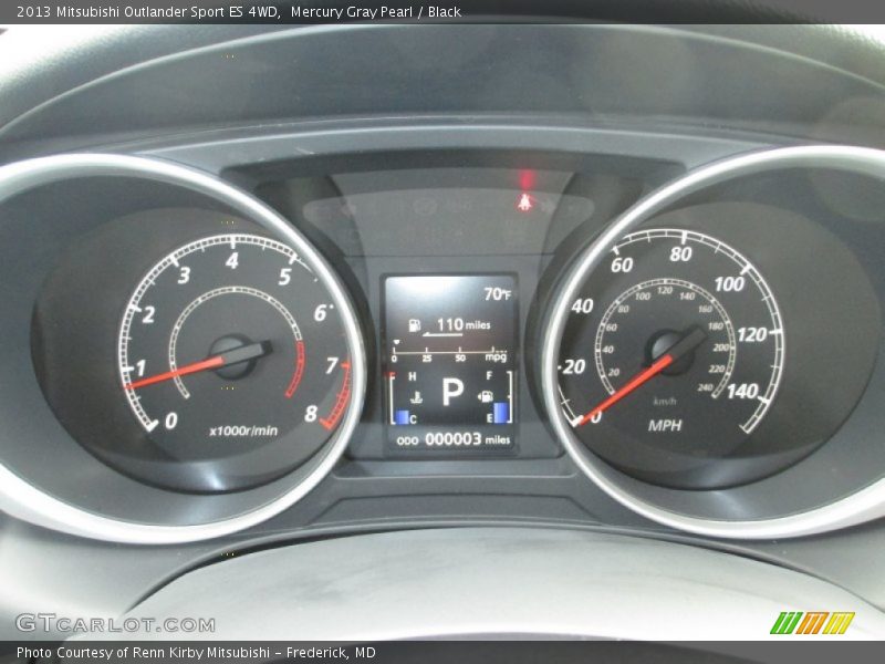 Mercury Gray Pearl / Black 2013 Mitsubishi Outlander Sport ES 4WD