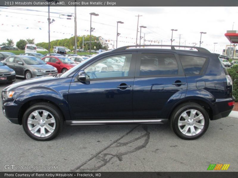  2013 Outlander SE AWD Cosmic Blue Metallic