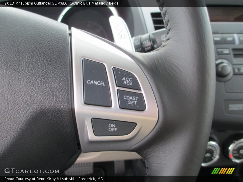 Controls of 2013 Outlander SE AWD