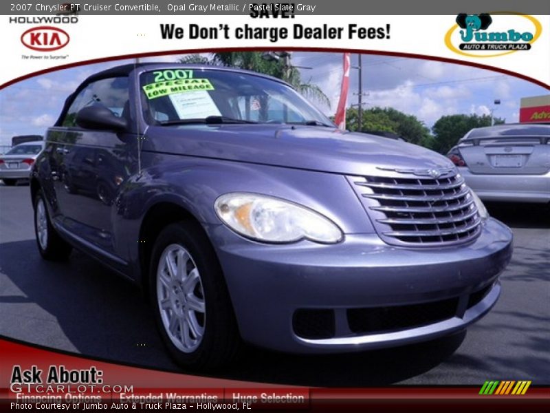 Opal Gray Metallic / Pastel Slate Gray 2007 Chrysler PT Cruiser Convertible