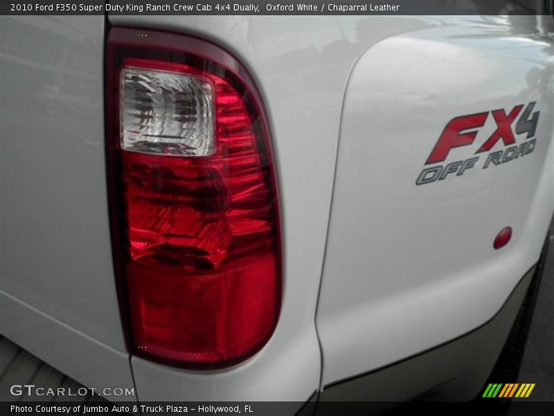 Oxford White / Chaparral Leather 2010 Ford F350 Super Duty King Ranch Crew Cab 4x4 Dually