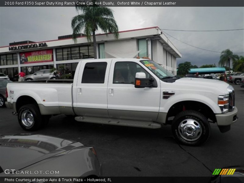 Oxford White / Chaparral Leather 2010 Ford F350 Super Duty King Ranch Crew Cab 4x4 Dually