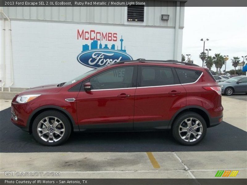Ruby Red Metallic / Medium Light Stone 2013 Ford Escape SEL 2.0L EcoBoost
