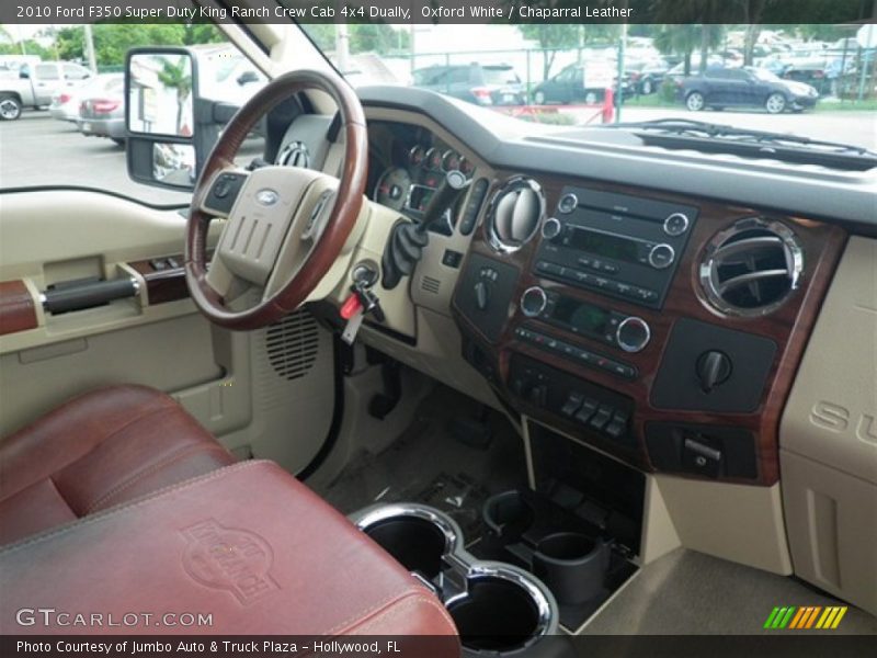 Oxford White / Chaparral Leather 2010 Ford F350 Super Duty King Ranch Crew Cab 4x4 Dually