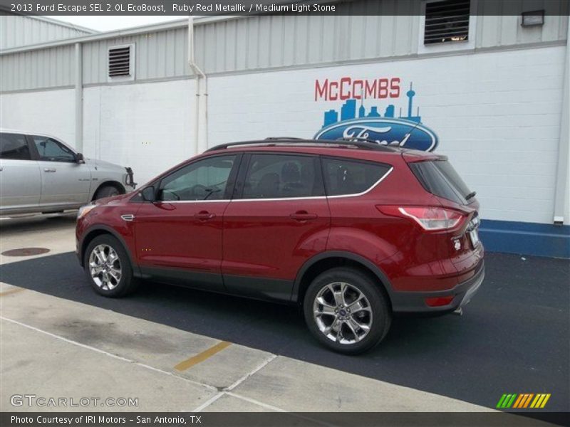 Ruby Red Metallic / Medium Light Stone 2013 Ford Escape SEL 2.0L EcoBoost