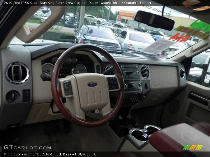 Oxford White / Chaparral Leather 2010 Ford F350 Super Duty King Ranch Crew Cab 4x4 Dually