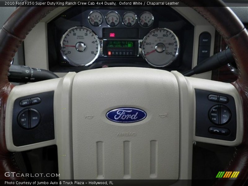 Oxford White / Chaparral Leather 2010 Ford F350 Super Duty King Ranch Crew Cab 4x4 Dually