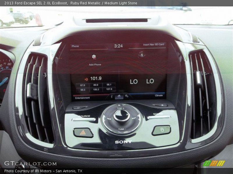 Controls of 2013 Escape SEL 2.0L EcoBoost