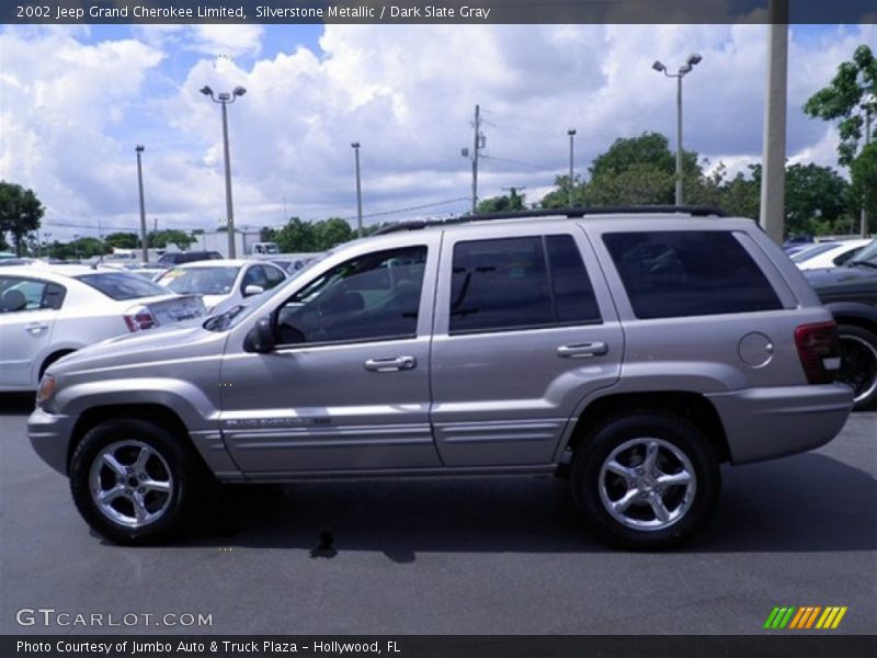 Silverstone Metallic / Dark Slate Gray 2002 Jeep Grand Cherokee Limited