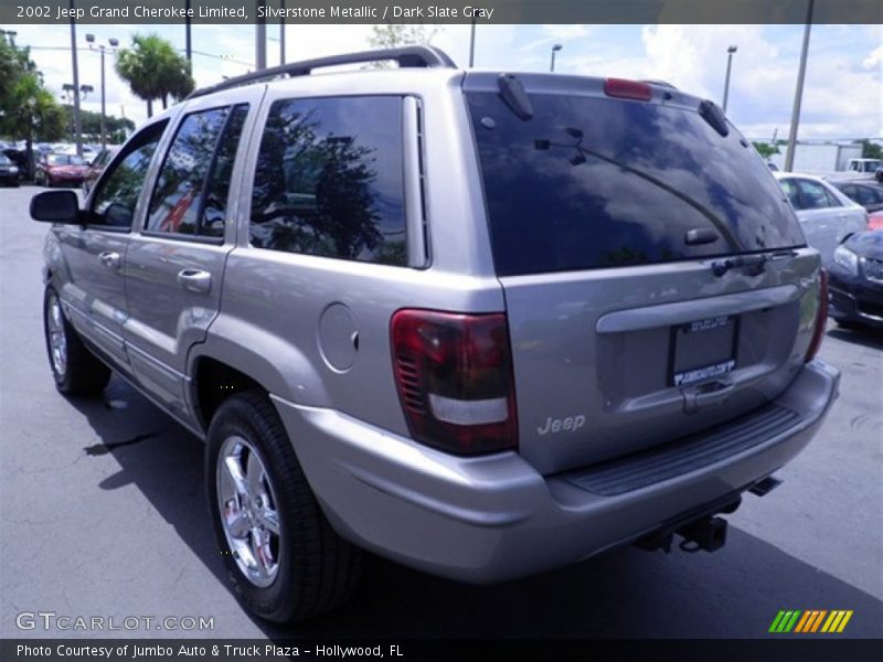 Silverstone Metallic / Dark Slate Gray 2002 Jeep Grand Cherokee Limited