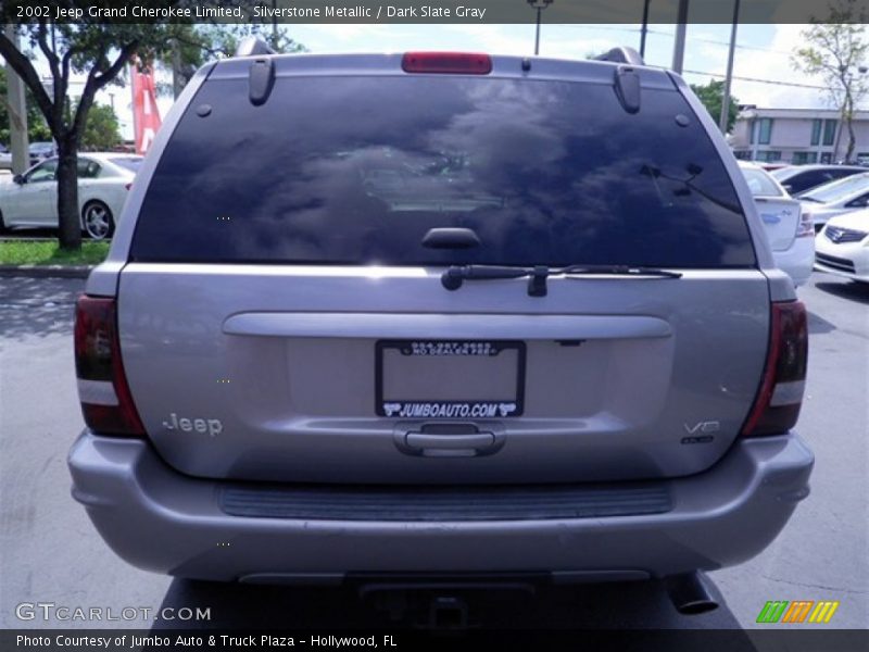 Silverstone Metallic / Dark Slate Gray 2002 Jeep Grand Cherokee Limited
