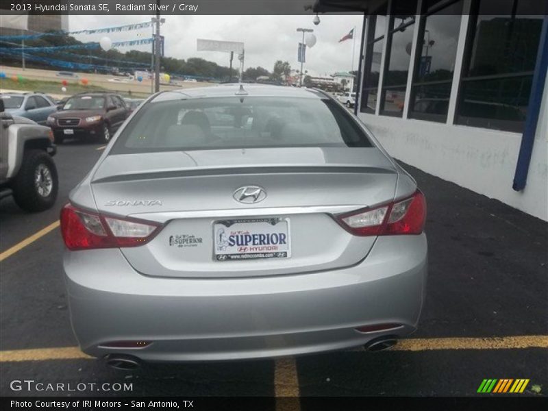 Radiant Silver / Gray 2013 Hyundai Sonata SE
