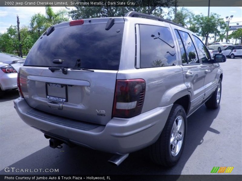 Silverstone Metallic / Dark Slate Gray 2002 Jeep Grand Cherokee Limited