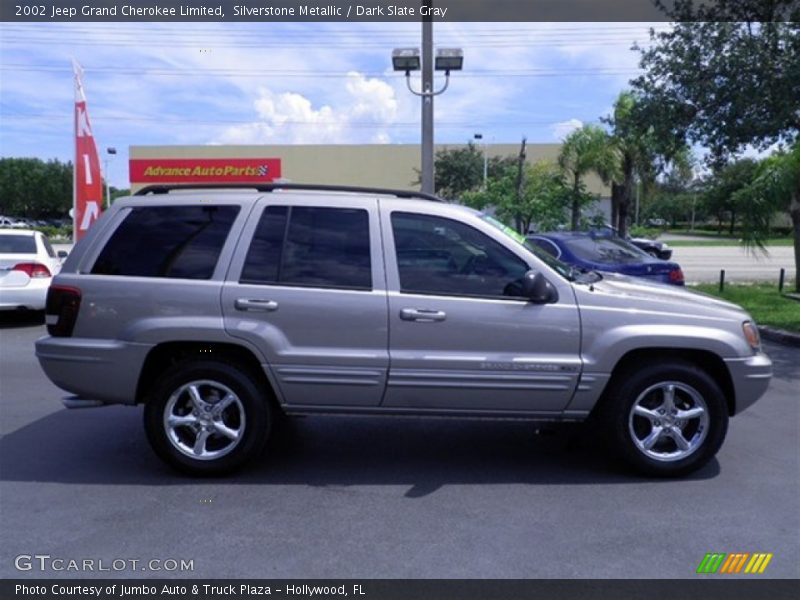 Silverstone Metallic / Dark Slate Gray 2002 Jeep Grand Cherokee Limited